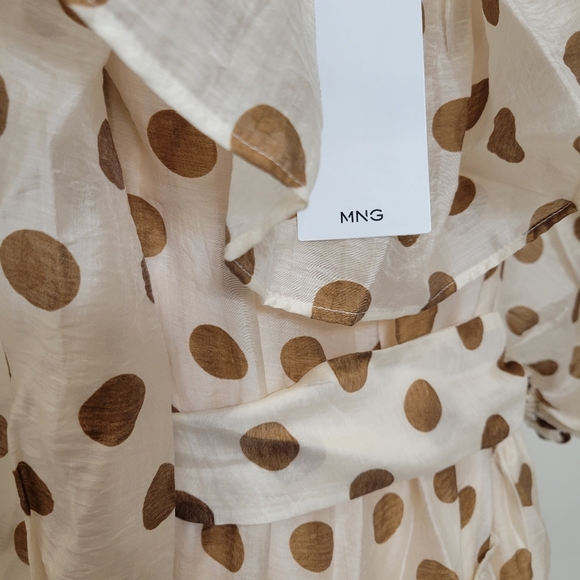 🔥Last 1🔥MANGO polka-dot ruffle maxi dress - Picture 16 of 16